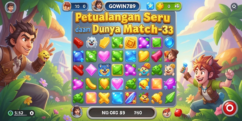 Tampilan gameplay seru dalam GOWIN789 yang penuh warna.