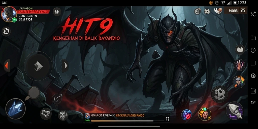 Screenshot menampilkan gameplay mencekam di HIT9.