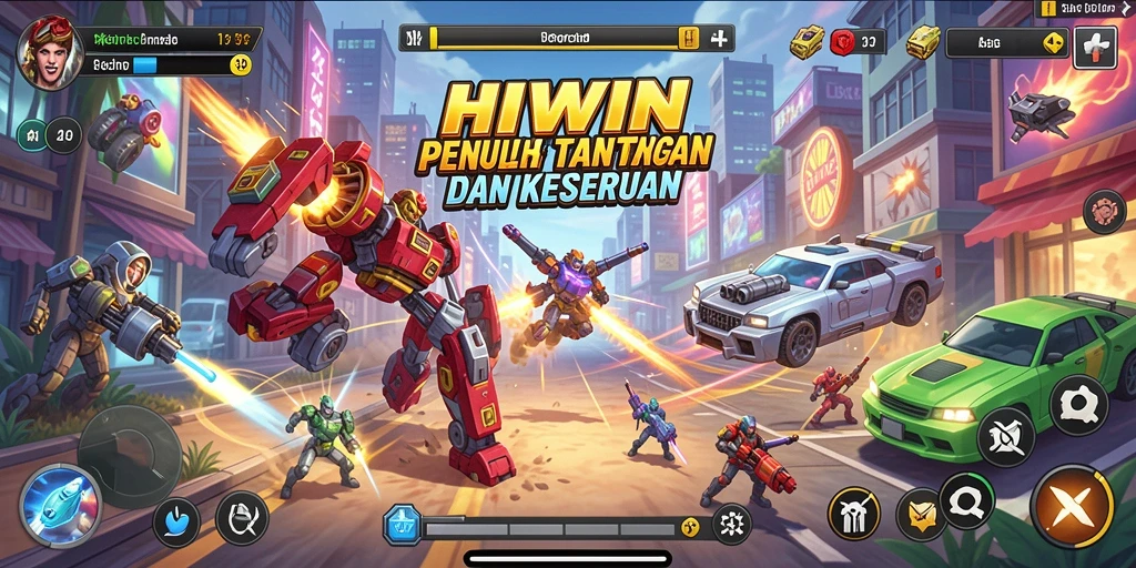 Tampilan gameplay HIWIN yang seru dan menantang.