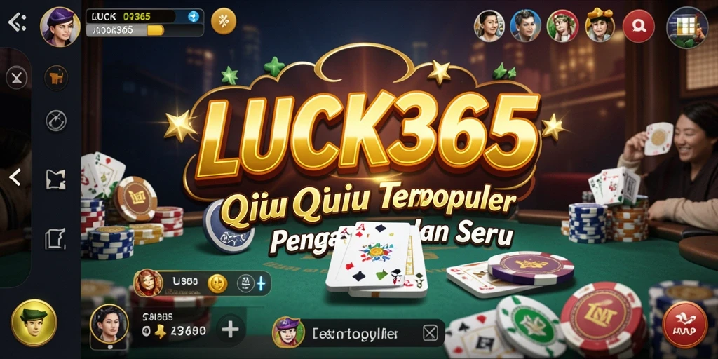 Screenshot gameplay LUCK365 yang menampilkan suasana permainan QiuQiu.