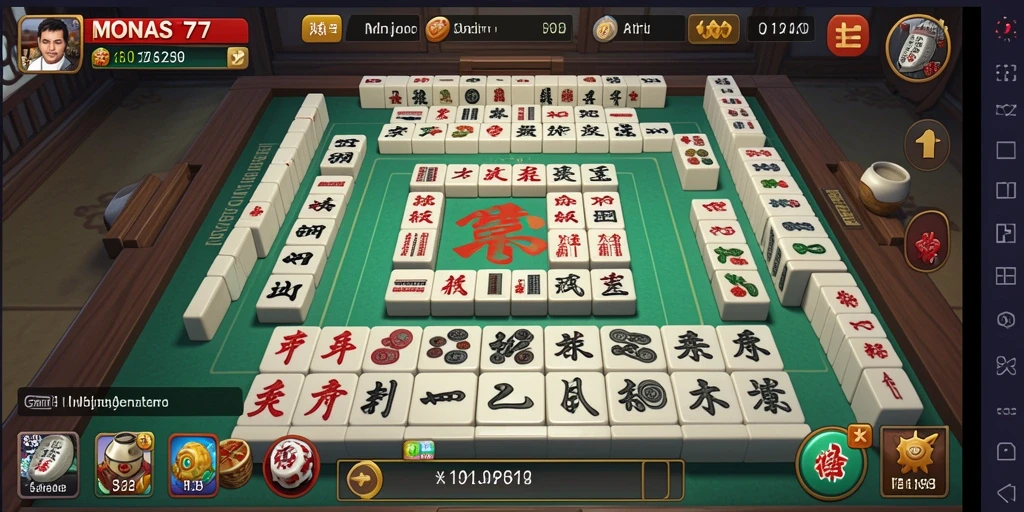 Gameplay menarik dari MONAS77 dengan tantangan Mahjong yang seru.