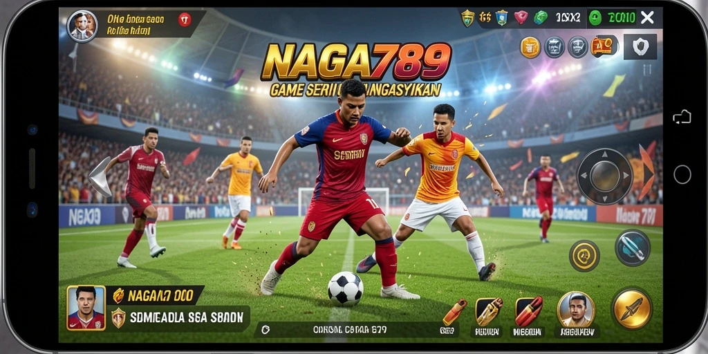 Screenshot menampilkan intensitas pertandingan dalam game olahraga NAGA789.
