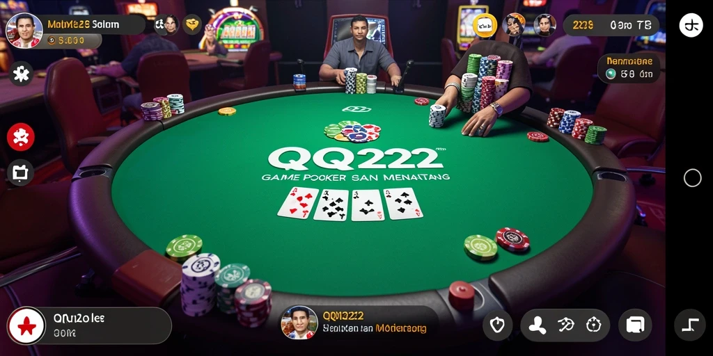 Tampilan gameplay QQ222 yang seru dan interaktif.