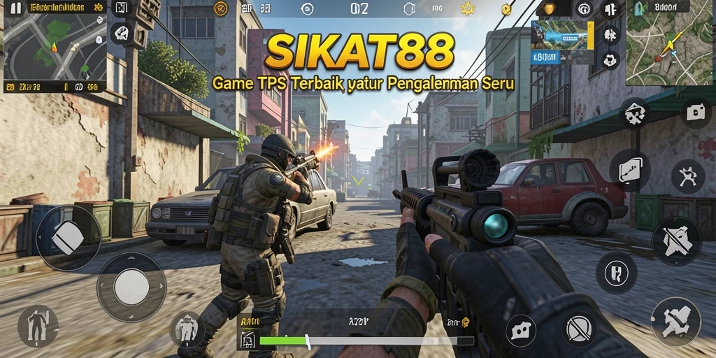 Tangkapan layar SIKAT88 yang menampilkan aksi gameplay TPS yang mendebarkan.
